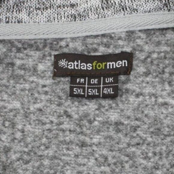 Atlas For Men Grey Canada Wild Park 1/4 Zip Pullover 5XL - Picture 3 of 7